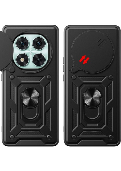 MYT09 Xiaomi Redmi Note 14 Pro 4g Kılıf Pars Lens Yüzüklü Silikon - Kırmızı fırsatları