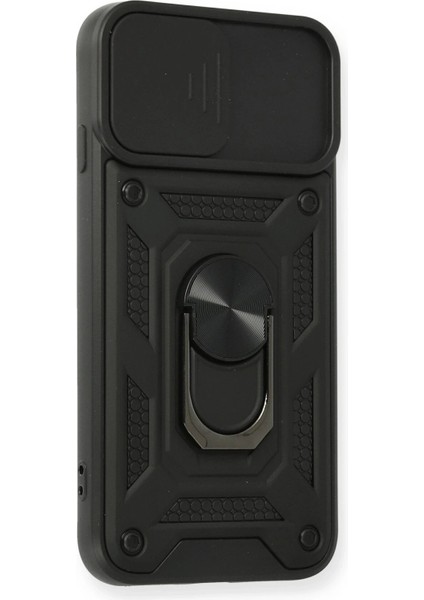 MYT09 iPhone 7 Kılıf Pars Lens Yüzüklü Silikon - Siyah fiyatları