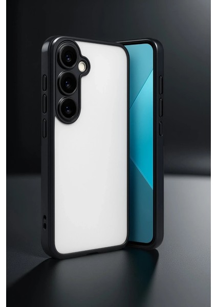 MYT09 Samsung Galaxy A24 4g Prime Kılıf Lensli Silikon - Siyah