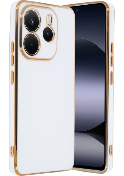 MYT09 Xiaomi Redmi Note 14 4g Kılıf Volet Silikon - Beyaz