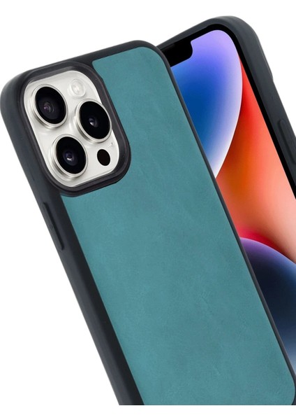 MYT09 iPhone 14 Pro Max Kılıf Aras Deri Kapak - Açık Yeşil fiyatları