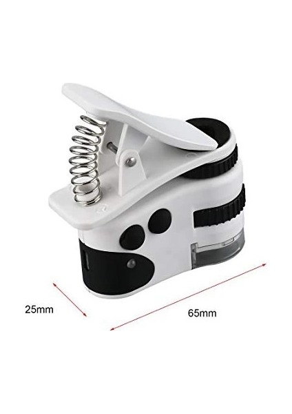 60X Mini Cep Telefonu Için Mandallı Mikroskop Uv Ledli Büyüteç Model AL2431 indirimleri