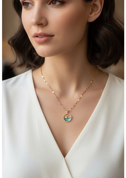 Yunus Figürlü Çelik Kolye