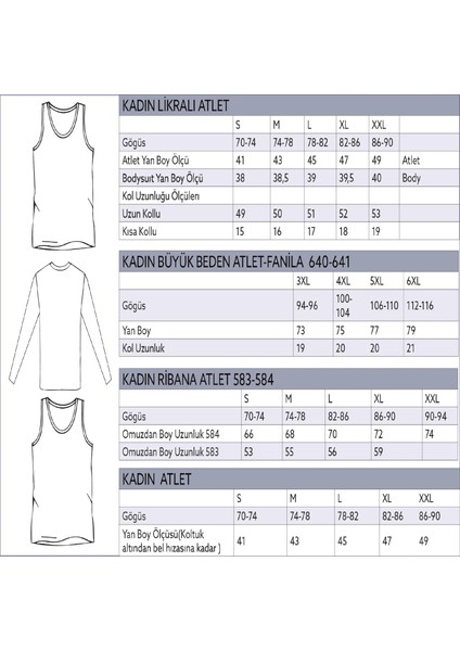6'lı Ekonomik Paket %100 Pamuk Ribana Ip Askılı Kadın Atlet OZT510
