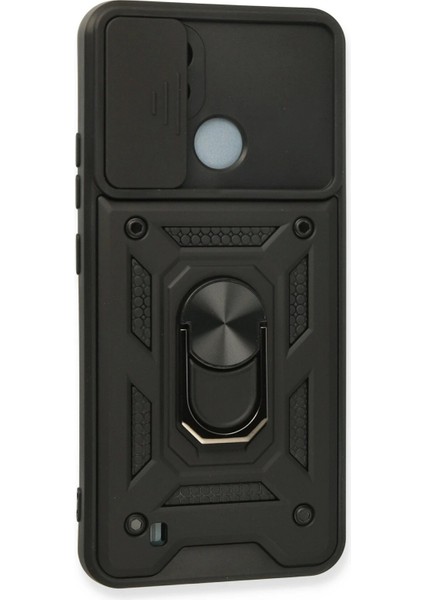 MYT09 Realme C11 2021 Kılıf Pars Lens Yüzüklü Silikon - Siyah modelleri