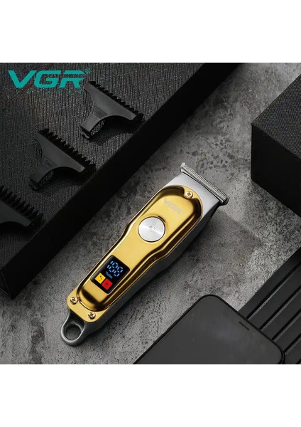 Vgr V-290 Altın T Bıçak Sıfır Kesim LCD Ekran Şarjlı Tıraş Makinesi fiyatları