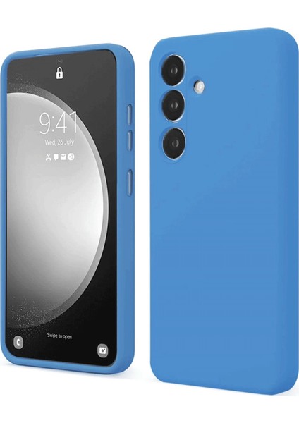 MYT09 Samsung Galaxy S24 Fe Kılıf First Silikon - Mavi