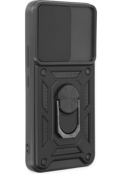 MYT09 Samsung Galaxy S22 Kılıf Pars Lens Yüzüklü Silikon - Siyah fiyatları