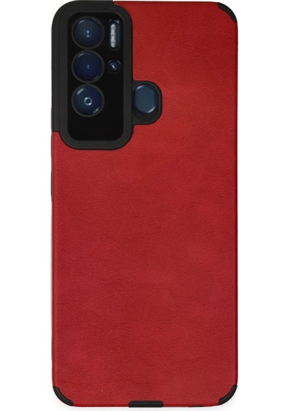 MYT09 Tecno Pova Neo Kılıf Loop Deri Silikon - Kırmızı