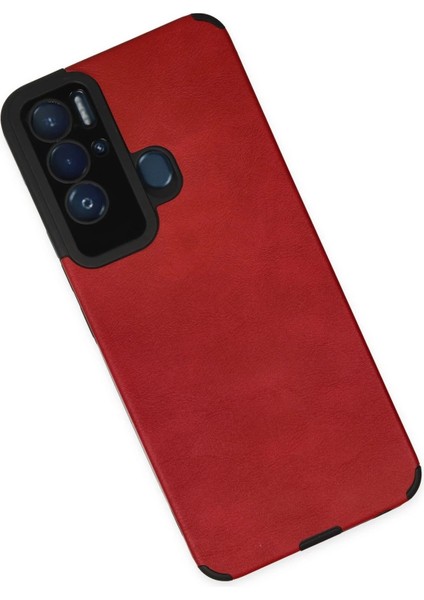MYT09 Tecno Pova Neo Kılıf Loop Deri Silikon - Kırmızı modelleri