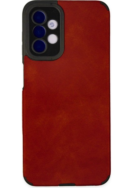 MYT09 Samsung Galaxy A04S Kılıf Loop Deri Silikon - Kırmızı