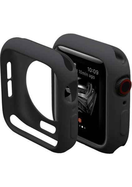 MYT09 Apple Watch 40MM Silikon Alt Kasa - Siyah