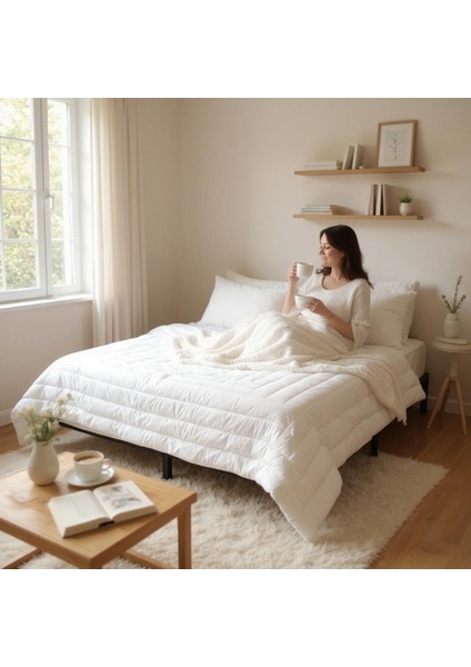 %100 Doğal Battal Boy Kuzu Yünü Yorgan - 220X240/4 kg fiyatları