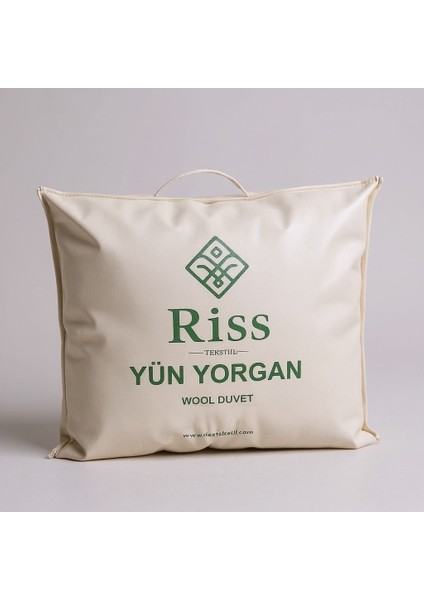 %100 Doğal Battal Boy Kuzu Yünü Yorgan - 220X240/4 kg