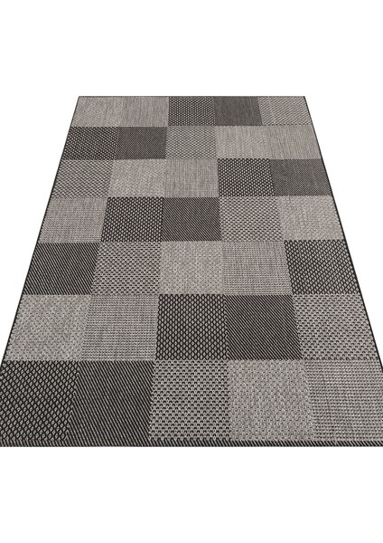 Samos 01 D. Grey Kaymaz Tabanlı Makine De Yıkanabilir, Silinebilir Mutfak Halısı Sisal Kilim indirimleri