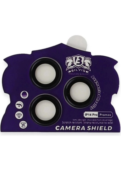 iPhone 14 Pro Max Bilvis Titan Kamera Lens - Derin Mor fiyatları