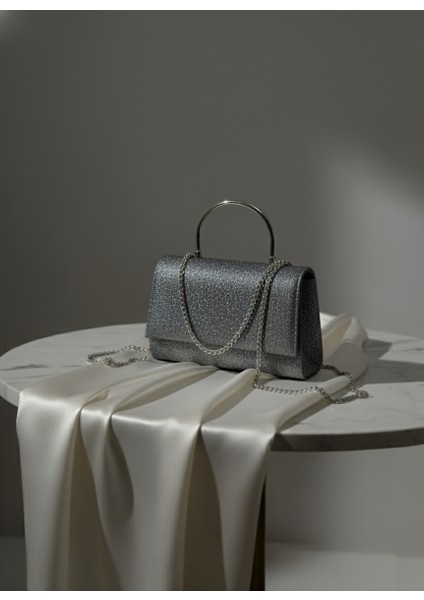 Simli Parlak Abiye Çanta (Simli Görünüm)(Beyaz - Altın - Açık Gümüş - Koyu Gümüş) fiyatları