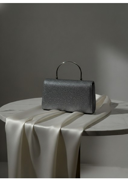 Simli Parlak Abiye Çanta (Simli Görünüm)(Beyaz - Altın - Açık Gümüş - Koyu Gümüş) modelleri