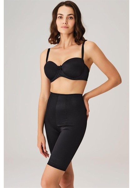 Toparlayıcı Bel ve Bacak Inceltici Dikişli Uzun Paçalı Orta Bel Sıkı Şort Korse AX21372