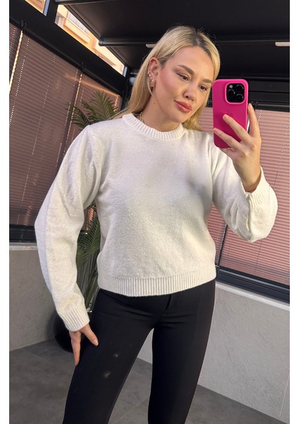 Beyaz Simli Yumoş Kazak modelleri