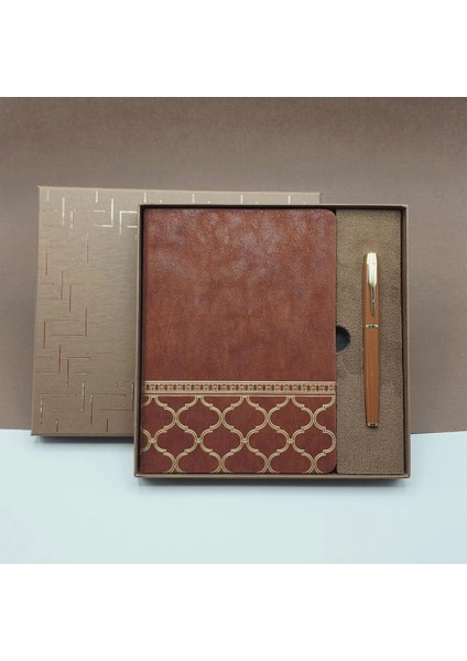 Öğretmenler Günü Hediyesi Kutulu Deri Defter Kalem Seti modelleri