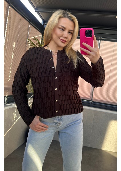 Kahverengi Bürümcük Hırka fırsatları