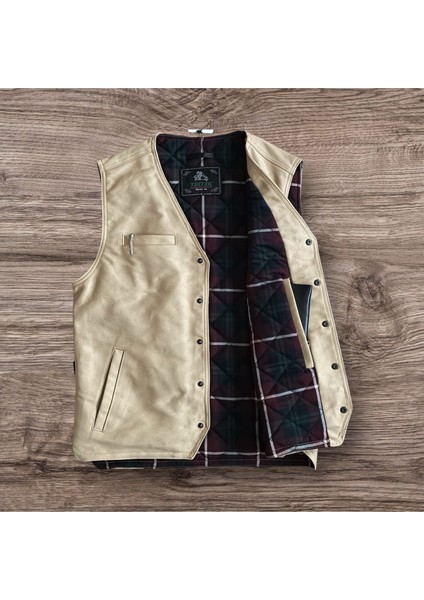 Erkek Spor Yelek - Pamuk Kanvas - Y235 Kum Beji modelleri