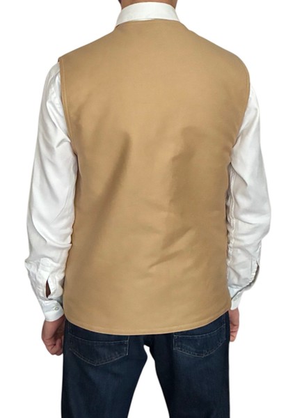 Erkek Spor Yelek - Pamuk Kanvas - Y235 Kum Beji indirimleri