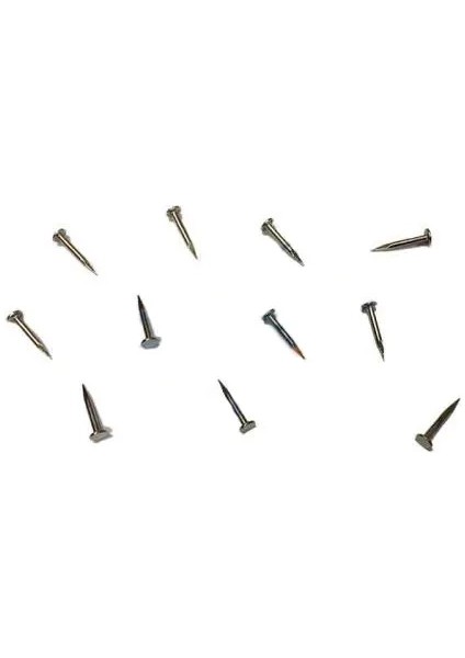 Klips, Menteşe, Ayağı Çivisi 9mm Çelik - Nikel 10GR