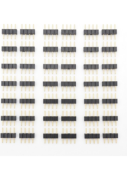 4 Pin Rgb Şerit LED Erkek Fiş Adaptörü Jumper Uç Iğne Konnektörü 1000 Adet