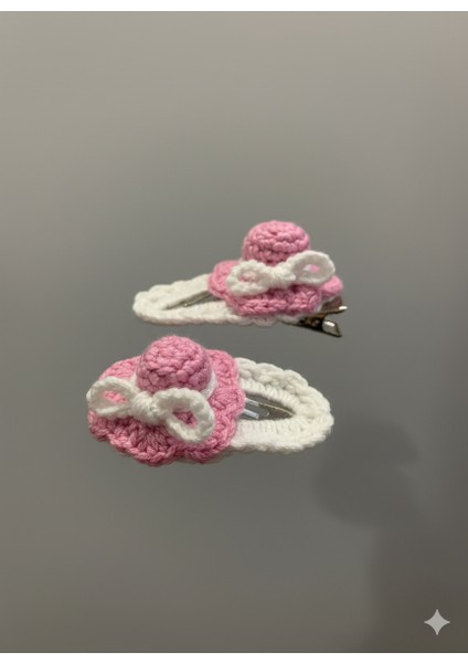 El Yapımı Amigurumi Şapka Saç Tokası – Örgü Pembe Beyaz Çıtçıt Toka – Kız Çocuk Için Sevimli Aksesuar fırsatları