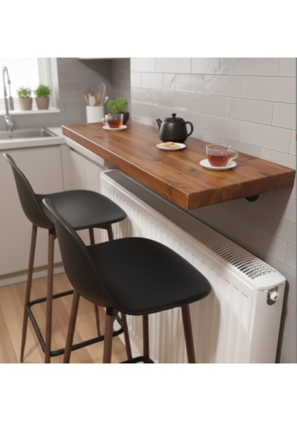 Ahşap Duvara Monte Bar Masası 40CMX100CM