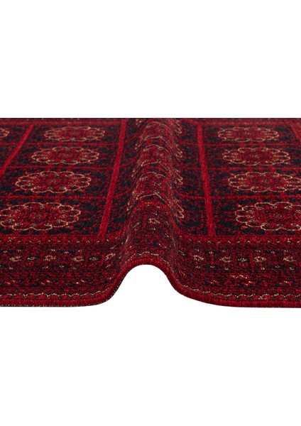 Şiraz 03 Red Afgan El Dokuma Desenli Hav Toz Vermez Salon, Mutfak, Koridor Yıkanabilir Kaymaz Kilim fiyatları