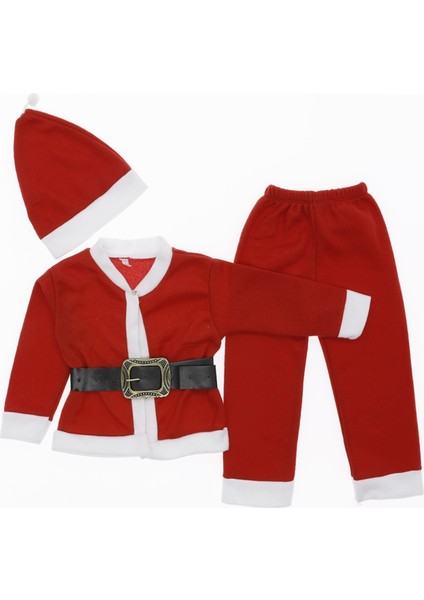 Erkek Çocuk Noel Yılbaşı Kostüm Kırmızı