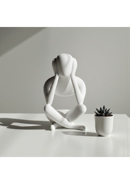 Görmedim Duymadım Bilmiyorum Soyut Biblo Dekoratif Obje Se fırsatları