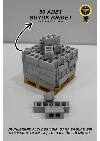 Gerçekçi Minyatür İnşaat Seti 1/16 Ölçek -Tuğla, Briket, Kiremit, Çatı, Parke, Kilitli Taş, Minyatür modelleri