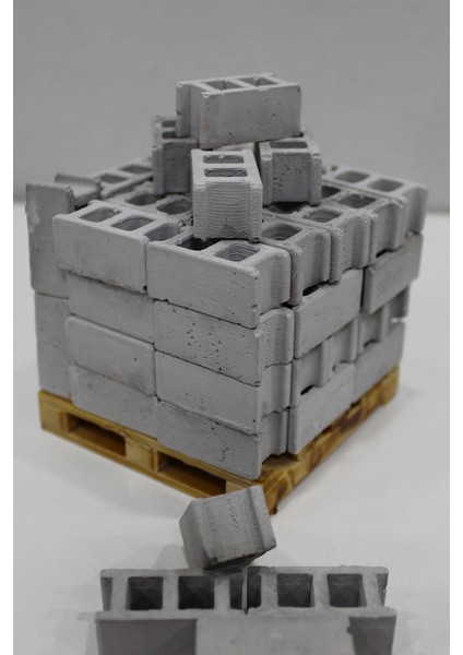 Gerçekçi Minyatür Briket 50 Adet 1/16 Ölçek Minyatür Briket modelleri