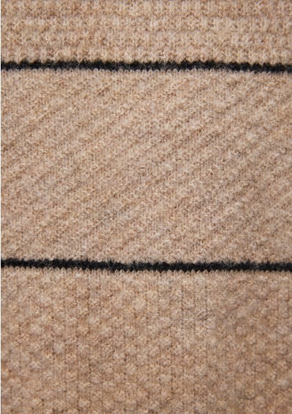 Çizgili Bej Kazak 0710204-80084