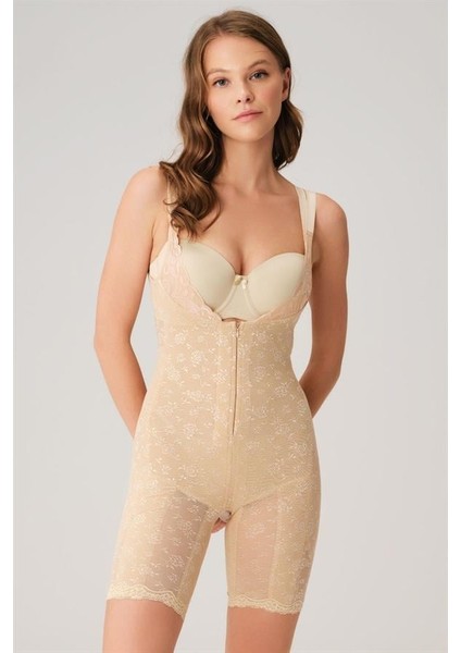 Toparlayıcı Vücut Inceltici Dikişli Fermuarlı Uzun Paca Altı Açık Sıkı Badi Korse AX21432 modelleri