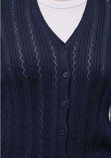 Düğmeli Lacivert Hırka 1710488-86623