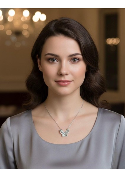 Kelebek Model Çelik Kolye fiyatları