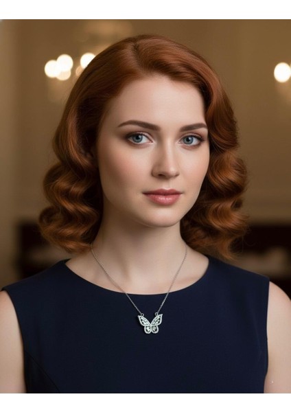 Kelebek Model Çelik Kolye modelleri