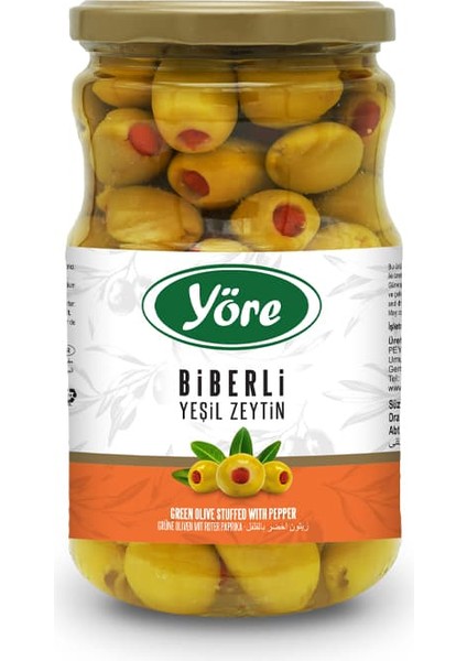 Biberli Yeşil Zeytin 400 Gr.