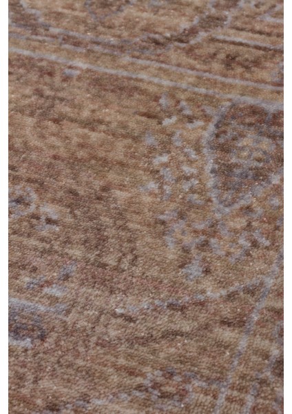 Pera 03 Beıge Uşaklı Kadınların Yoğun El Emeği ile Dokunan Soyut Desenli, Salon Halısı fırsatları