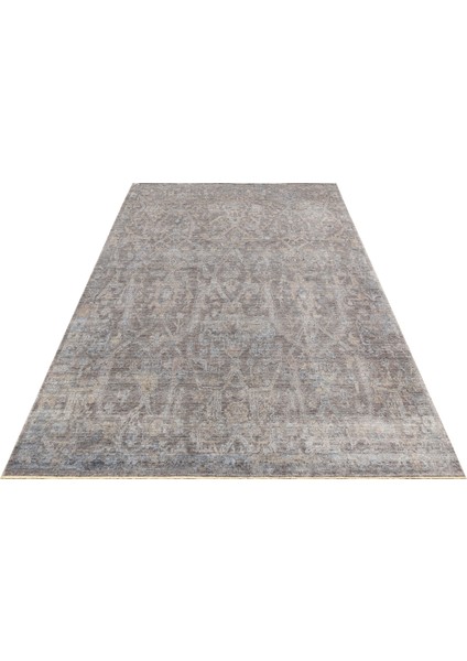 Pera 01 Antrasıt Bronze Uşaklı Kadınların Yoğun El Emeği ile Dokunan Soyut Desenli, Salon Halısı modelleri