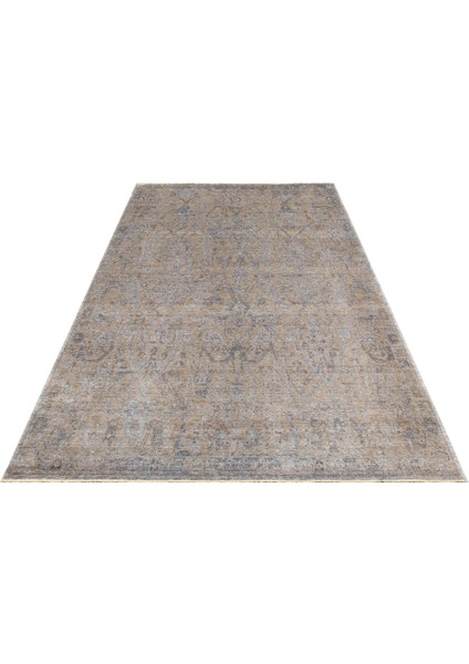 Pera 01 Beıge Uşaklı Kadınların Yoğun El Emeği ile Dokunan Soyut Desenli, Salon Halısı modelleri