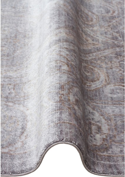 Pera 03 D.grey Bronze Uşaklı Kadınların Yoğun El Emeği ile Dokunan Soyut Desenli, Salon Halısı modelleri