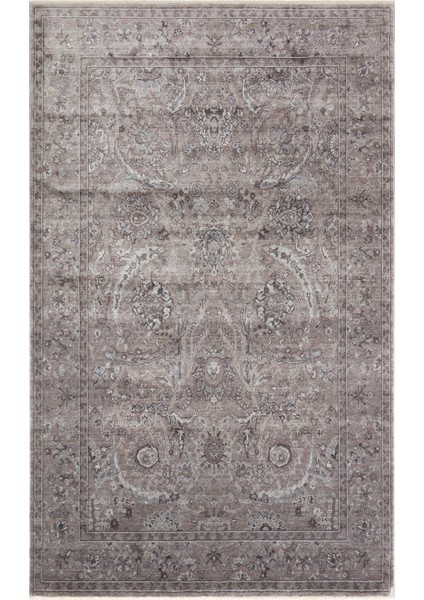 Pera 07 Smoke Grey Uşaklı Kadınların Yoğun El Emeği ile Dokunan Soyut Desenli, Salon Halısı