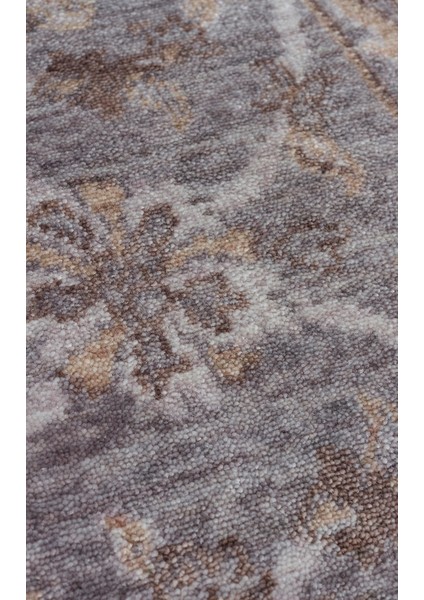 Pera 07 D. Grey Antrasıt Uşaklı Kadınların Yoğun El Emeği ile Dokunan Soyut Desenli, Salon Halısı indirimleri