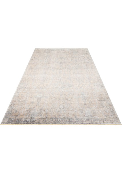 Pera 01 Beıge Uşaklı Kadınların Yoğun El Emeği ile Dokunan Soyut Desenli, Salon Halısı fırsatları